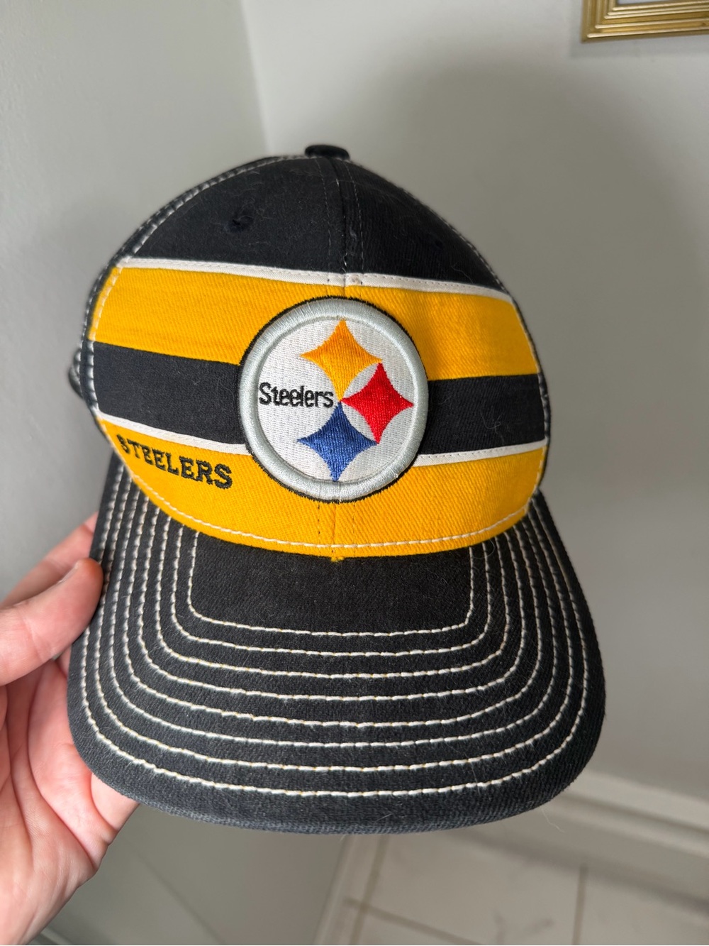 Reebok Pittsburgh Steelers Yellow and Black NFL Onfield Cap